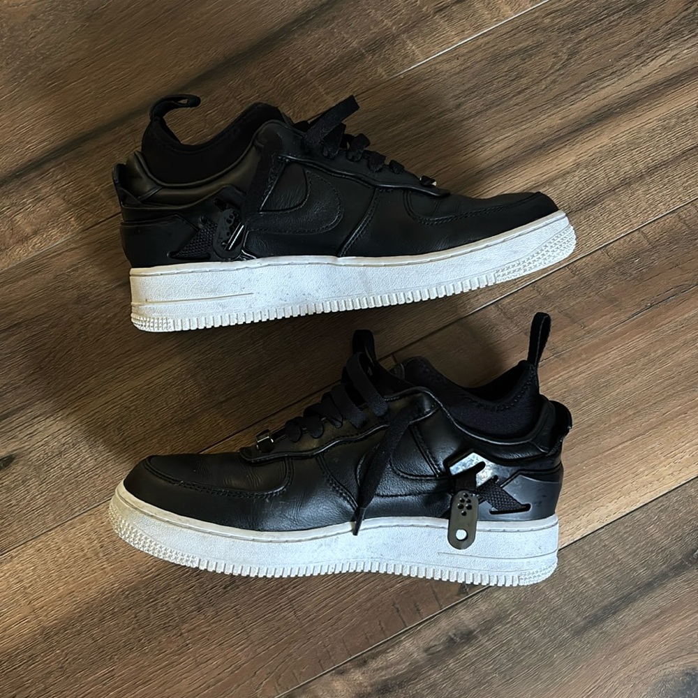 Black Leather Goretex x Nike Undercover Air Force 1s